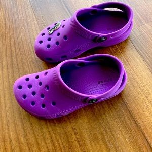 Purple crocs for kids